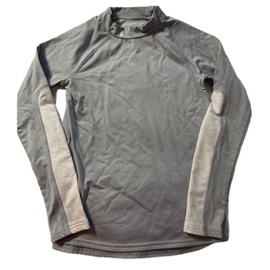 Under Armour Heatgear Base Layer Sports Unisex Youth Large 12/14 Grey White